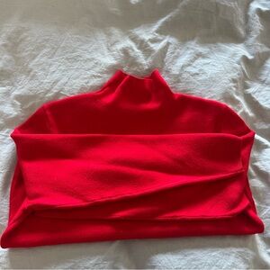 Red Women's Mock Neck / Turtle Neck Sweater